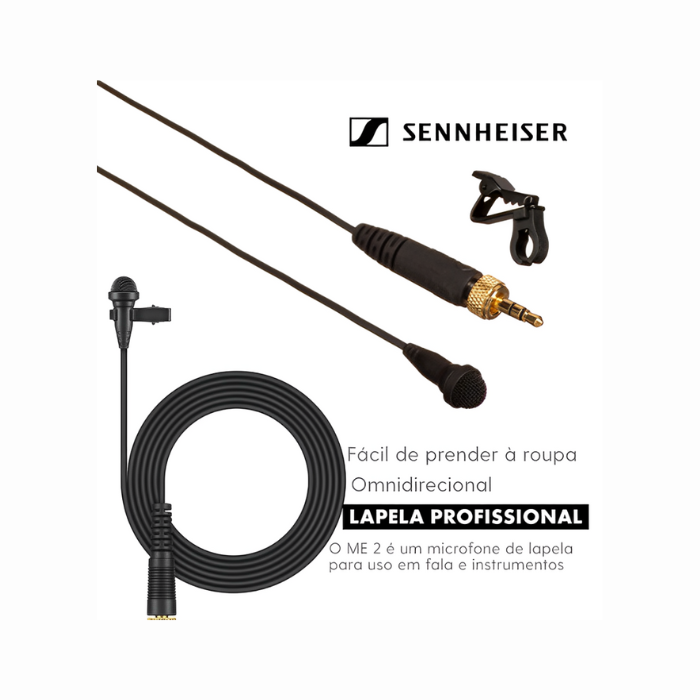 Microfone Lapela - Sennheiser - ME 2 - COD:LND