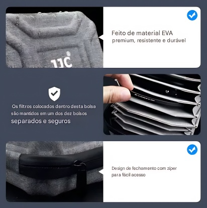 Case de Proteção - JJC - Filtros de Lente - 10 Slots - COD:LNDSE - Imagem 2