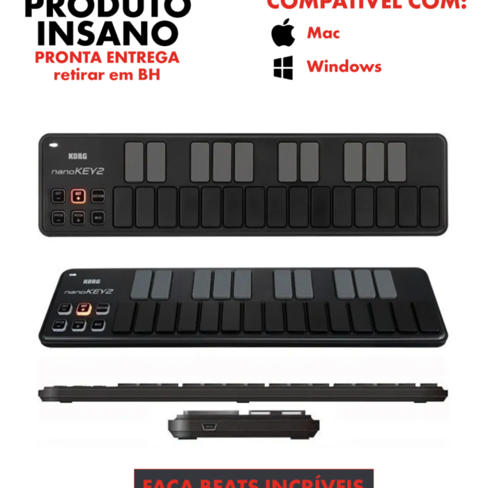 Mini Teclado - KORG - Nano Key 2 - Controlador - USB - COD:LNDSE