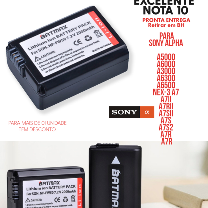 Bateria Batmax - NP FW50 - 2160mAh - COD:LND