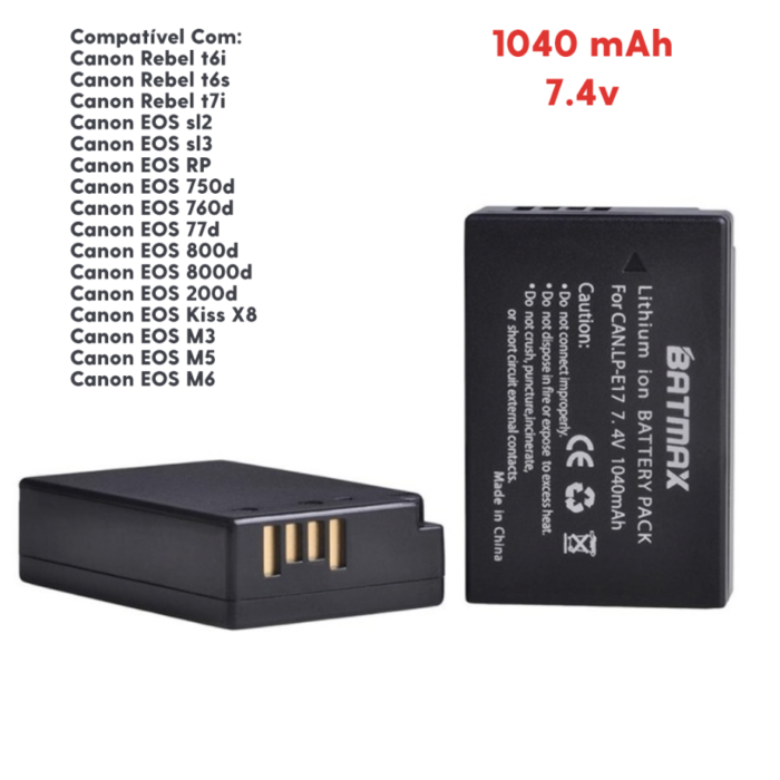 Bateria LP-E17 - Batmax - COD:LND