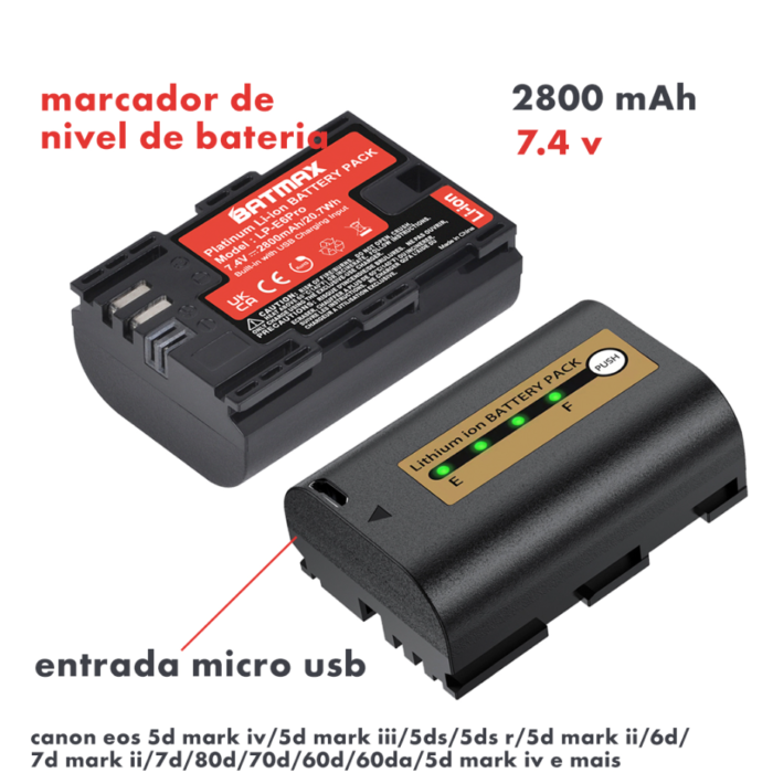 Bateria Batmax - LP E6Pro - COD:LND