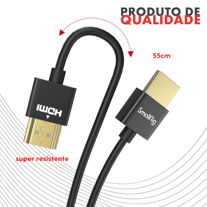 Cabo - HDMI Macho para HDMI Macho - SmallRig - 55cm - COD:LNDSE