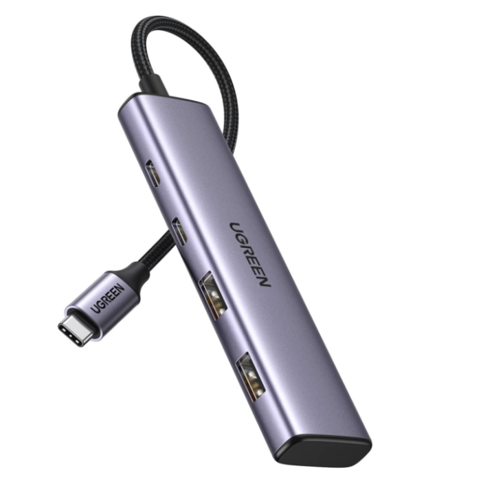 Hub UGREEN - 4 em 1 - Cabo USB-C com 4 Portas - CM473- COD:LND