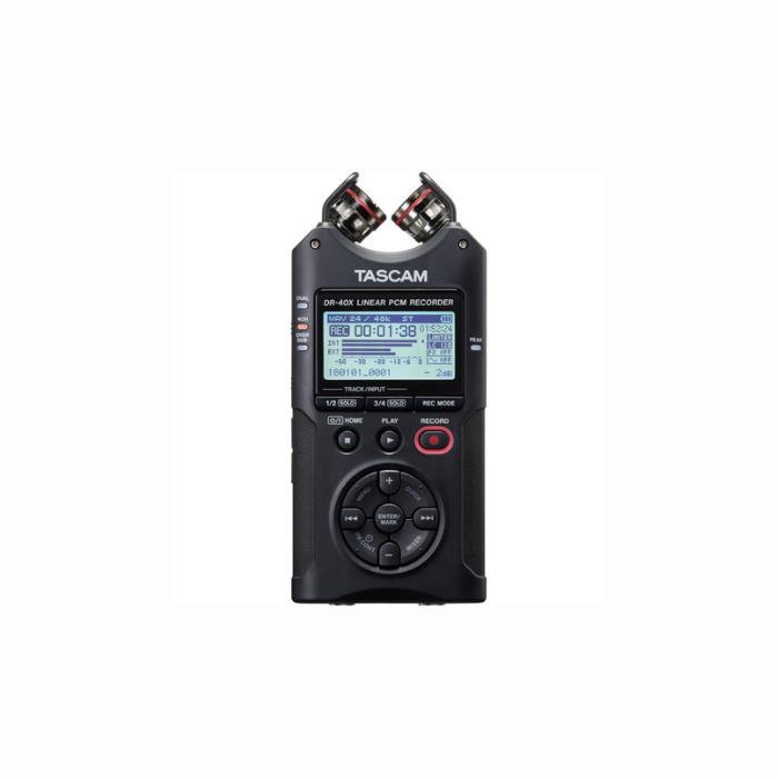 Gravador de Áudio - Tascam DR-40X - 4 Faixas - Interface USB com Microfone Ajustável - COD:LND