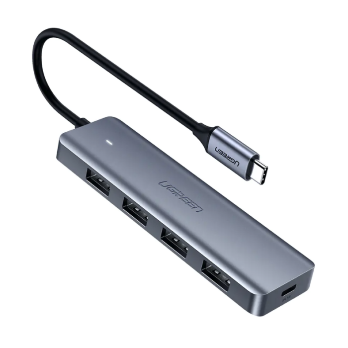 Hub UGREEN - 5 in 1 - Cabo USB-C com 4 Portas USB + 1 Entrada USB-C - 3.0 - CM219 - COD:LND