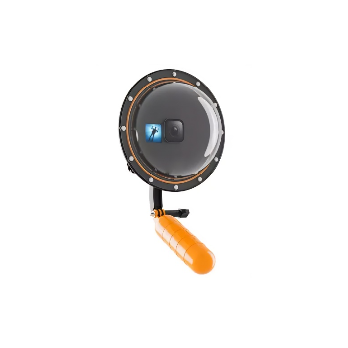 Dome Selfie - Telesin - Para Gopro Hero 9, 10, 11 e 12 - Black - Com Bastão - Para Mergulho Efeito Aquário - COD:LND