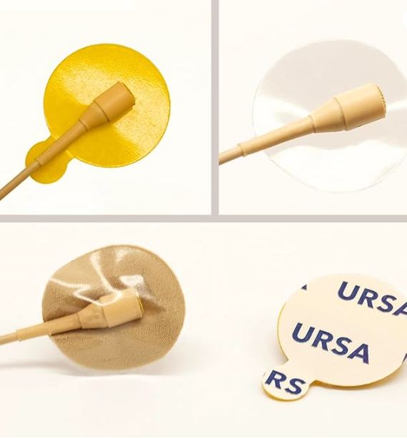 Pacote com 05 Círculos Adesivos - Hipoalergênicos - Para Microfones de Lapela - Diâmetro de 24mm - (05 Unidades) - COD:LND