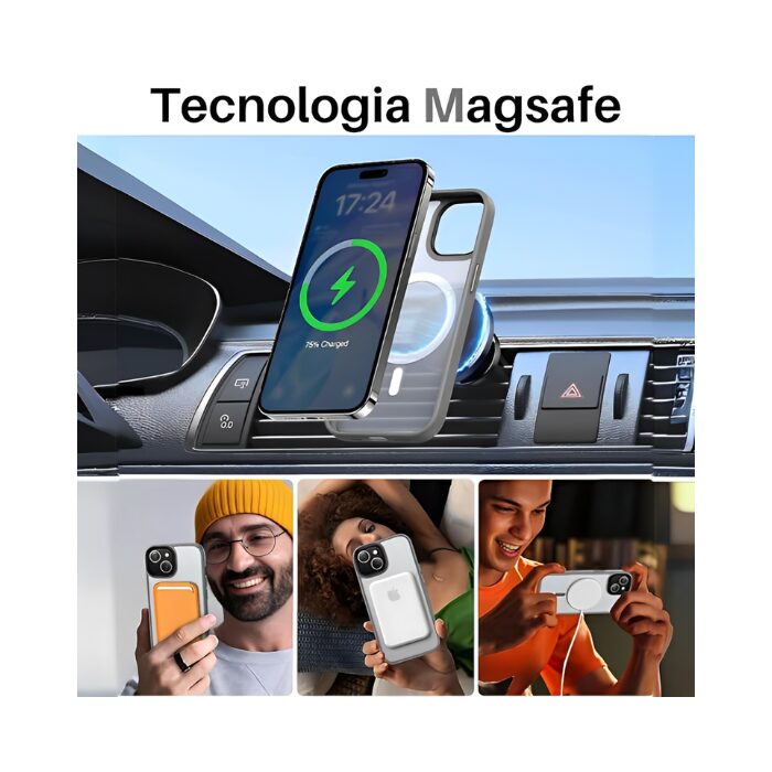 Capa Anti-Impacto Magnética - Iphone - 16 Pro Max - COD:LND - Imagem 3